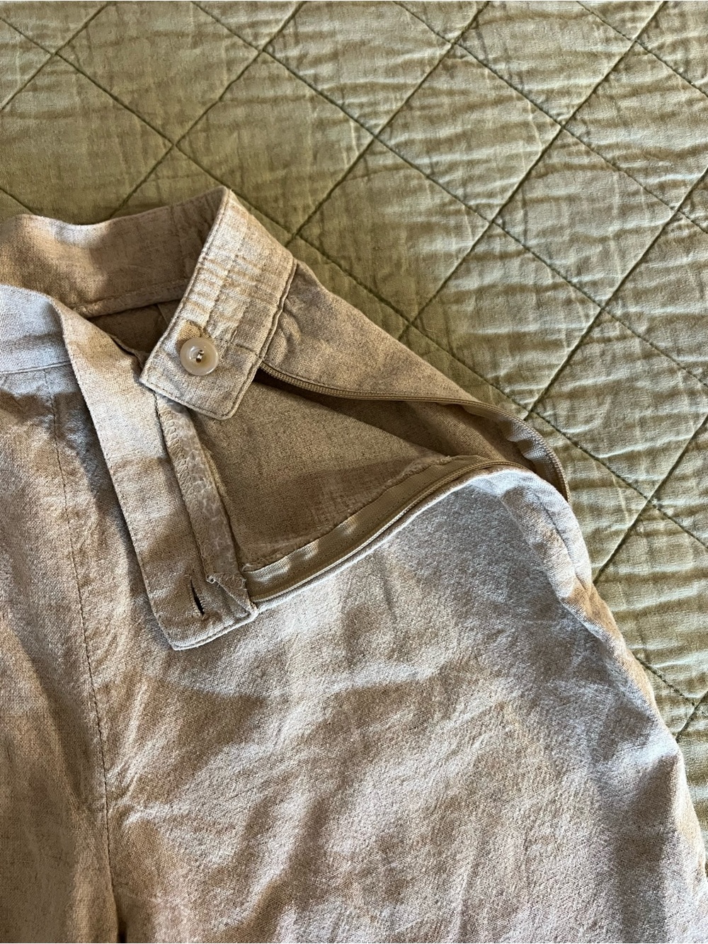 Women’s Beige Casual Trousers - Relaxed Fit - Picture 2 of 4